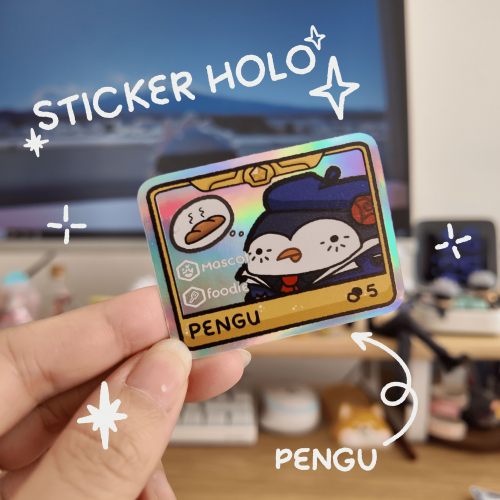 stickers vinilo holográfico (•ө•)♡